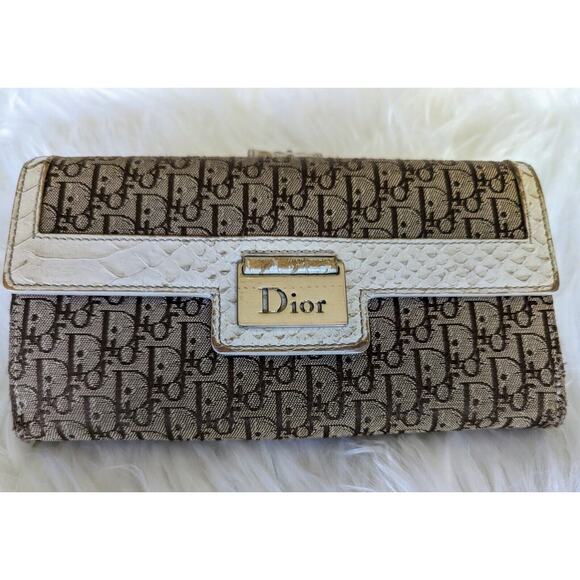 DIOR/ChristianDior Handbags - Christian Dior Trotter Long Wallet Leather Canvas W/ Coa Authentic Unisex